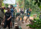 Gotong Royong TNI-Warga Kebumen Libas Rabat Beton Desa Seboro
